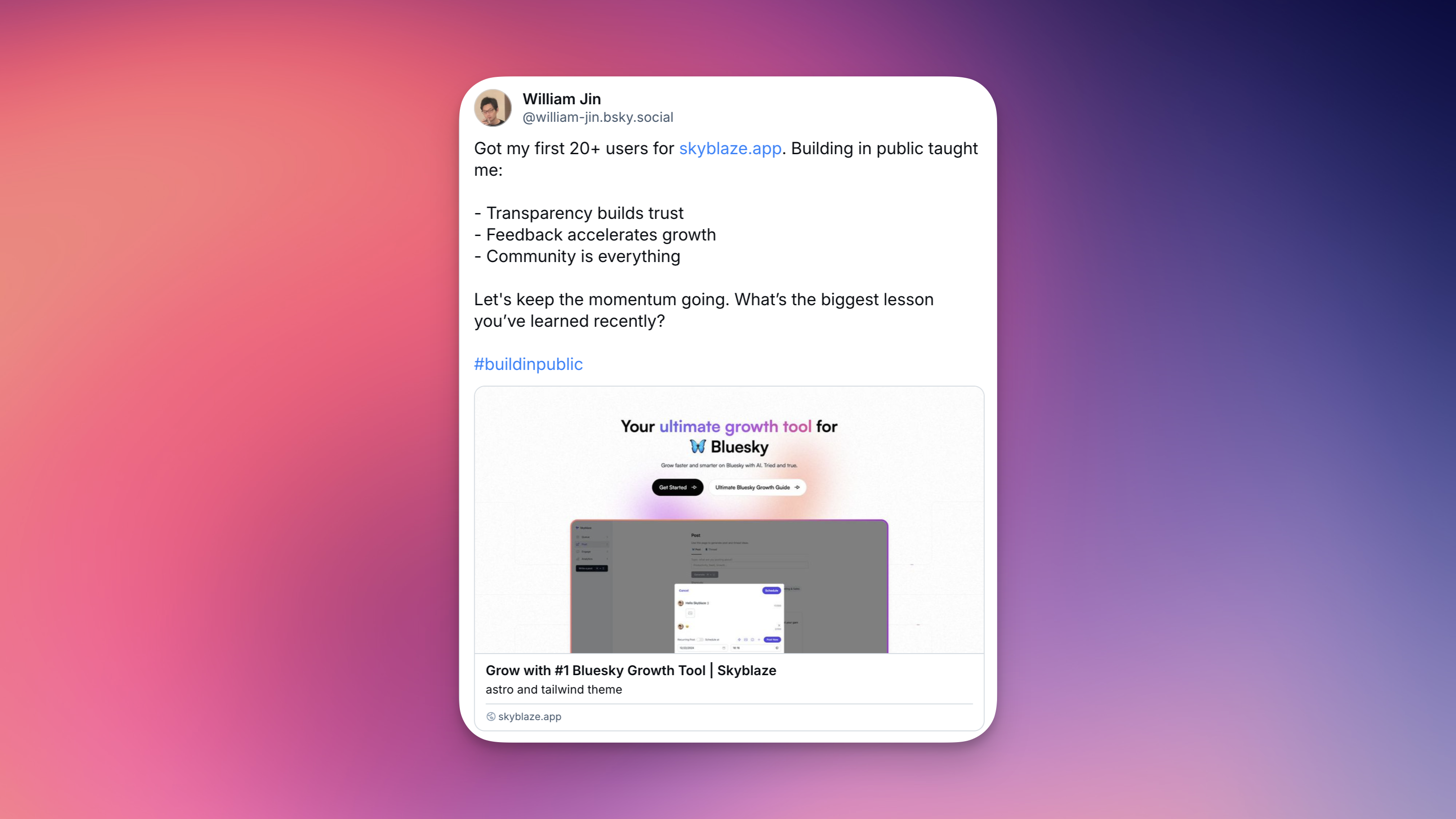 Bluesky Link Embed Example
